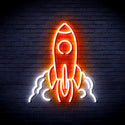 advpro-rocket-ultra-bright-led-neon-sign-fnu0423 - White & Orange