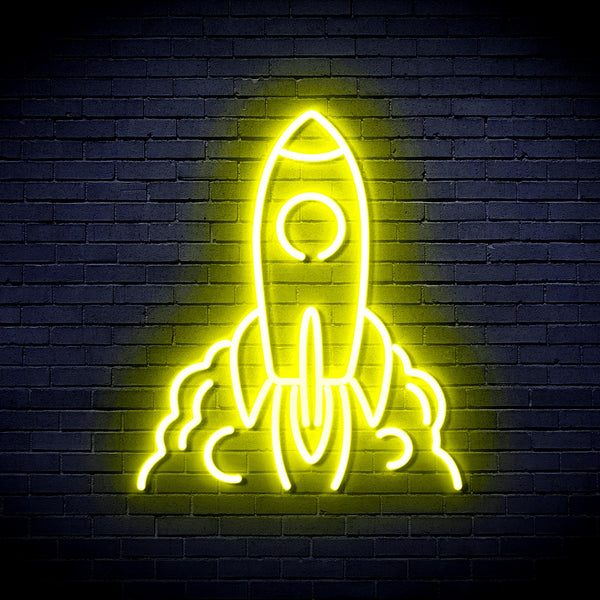 advpro-rocket-ultra-bright-led-neon-sign-fnu0423 - Yellow