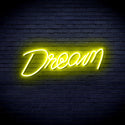 advpro-the-dream-is-real-ultra-bright-led-neon-sign-fnu0425 - Yellow