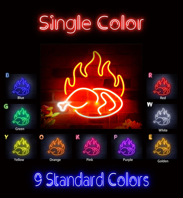 advpro-chicken-shop-restaurant-with-flame-ultra-bright-led-neon-sign-fnu0426 - Classic