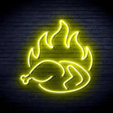 advpro-chicken-shop-restaurant-with-flame-ultra-bright-led-neon-sign-fnu0426 - Yellow