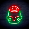 advpro-chinese-new-year-child-boy-ultra-bright-led-neon-sign-fnu0428 - Green & Red