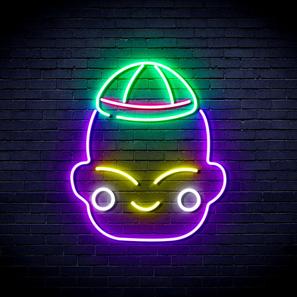 advpro-chinese-new-year-child-boy-ultra-bright-led-neon-sign-fnu0428 - Multi-Color 5