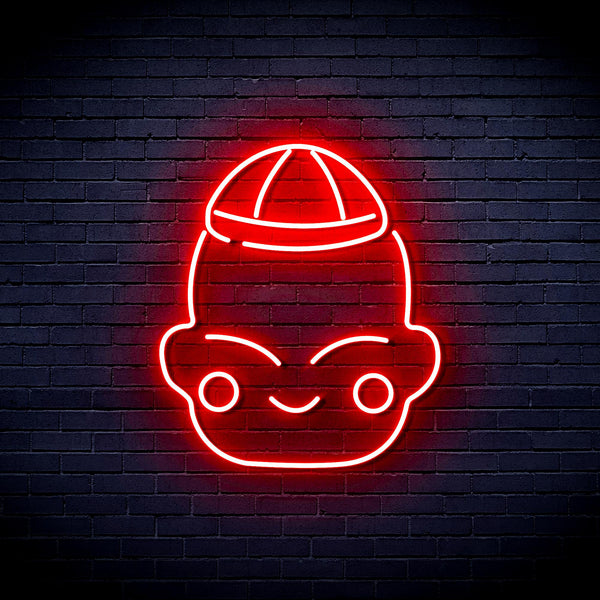 advpro-chinese-new-year-child-boy-ultra-bright-led-neon-sign-fnu0428 - Red