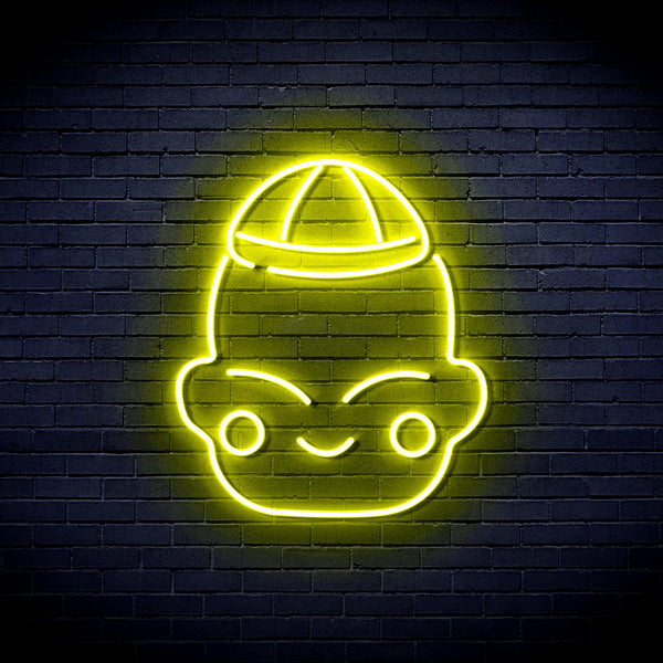 advpro-chinese-new-year-child-boy-ultra-bright-led-neon-sign-fnu0428 - Yellow