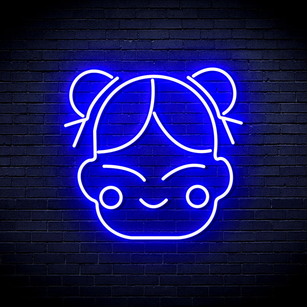 advpro-chinese-new-year-child-girl-ultra-bright-led-neon-sign-fnu0429 - Blue