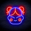 advpro-chinese-new-year-child-girl-ultra-bright-led-neon-sign-fnu0429 - Blue & Red