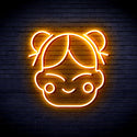 advpro-chinese-new-year-child-girl-ultra-bright-led-neon-sign-fnu0429 - Golden Yellow