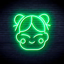 advpro-chinese-new-year-child-girl-ultra-bright-led-neon-sign-fnu0429 - Green
