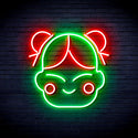 advpro-chinese-new-year-child-girl-ultra-bright-led-neon-sign-fnu0429 - Green & Red