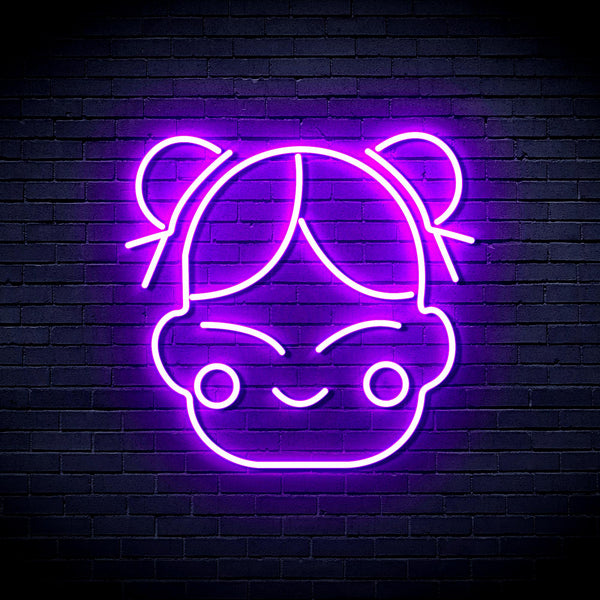 advpro-chinese-new-year-child-girl-ultra-bright-led-neon-sign-fnu0429 - Purple