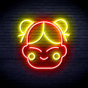 advpro-chinese-new-year-child-girl-ultra-bright-led-neon-sign-fnu0429 - Red & Yellow
