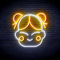 advpro-chinese-new-year-child-girl-ultra-bright-led-neon-sign-fnu0429 - White & Golden Yellow