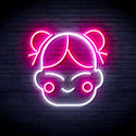 advpro-chinese-new-year-child-girl-ultra-bright-led-neon-sign-fnu0429 - White & Pink