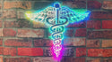 ADVPRO Medical Cross Dispensary Snake RGB Dynamic Glam LED Sign st06-fnd-i0273