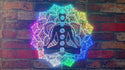 ADVPRO Psychic Chakras Healing Exercise RGB Dynamic Glam LED Sign st06-fnd-i0246