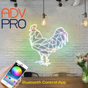 Rooster Chicken Geometric Animal st06-fnd-i0020-c
