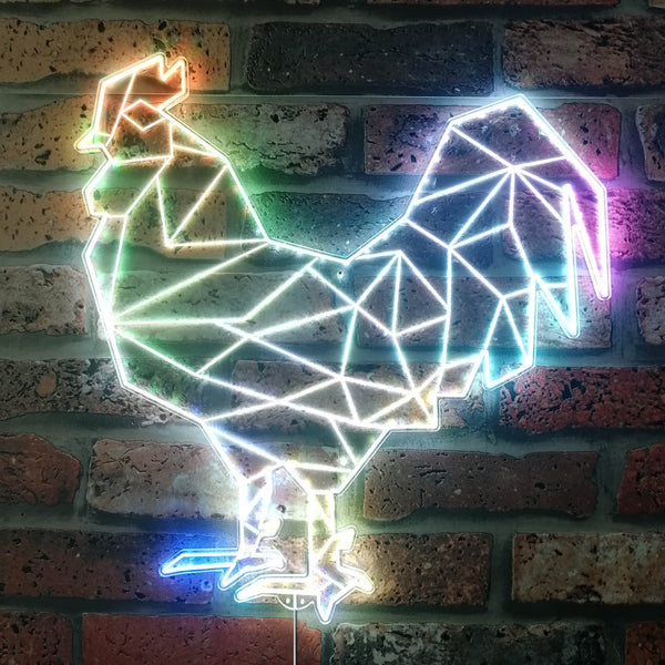 Rooster Chicken Geometric Animal st06-fnd-i0020-c