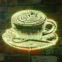Cup of Coffee with Leaf Pattern Bean st06-fnd-i0212-c