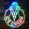ADVPRO Ice Cream Cone Shop RGB Dynamic Glam LED Sign st06-fnd-i0247