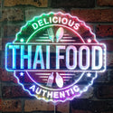 ADVPRO Thai Food Cafe Restaurant Open RGB Dynamic Glam LED Sign st06-fnd-i0277