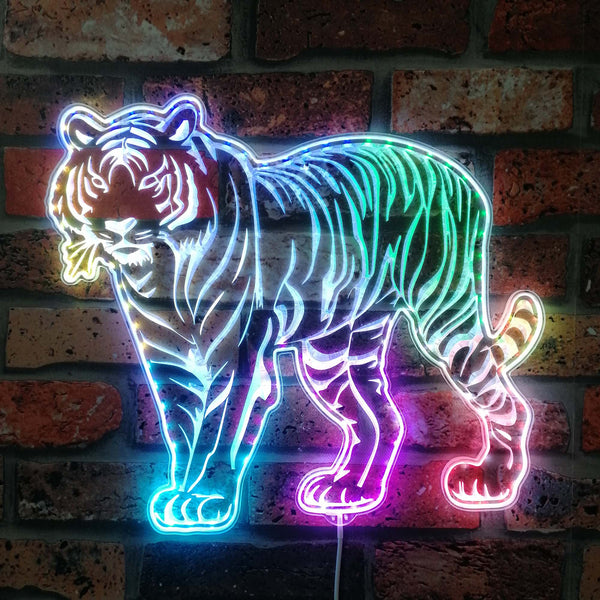 ADVPRO Bengal Tiger Stand RGB Dynamic Glam LED Sign st06-fnd-i0308