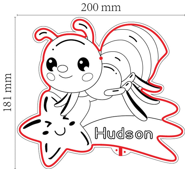 Personalized Ant RGB Dynamic Glam LED Sign st06-fnd-p0044-tm