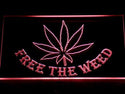 ADVPRO Free The Weed Marijuana High Life Bar Beer LED Neon Sign st4-404 - Red