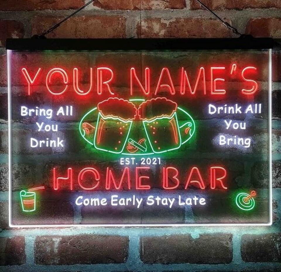 Neon Bar Signs for Home Lighted Signs for Home Bar ADVPRO