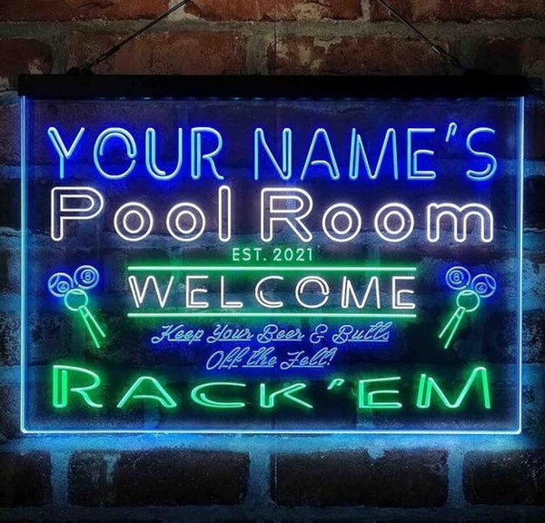 AdvPro - Personalized Pool Room Rack'em Club st9-py1-tm (v1) - Customizer