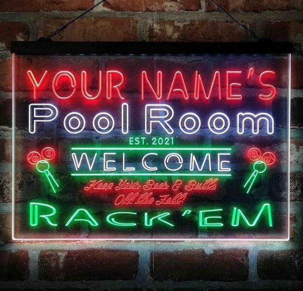 AdvPro - Personalized Pool Room Rack'em Club st9-py1-tm (v1) - Customizer