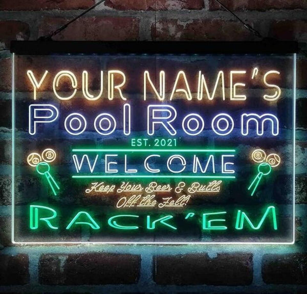 AdvPro - Personalized Pool Room Rack'em Club st9-py1-tm (v1) - Customizer