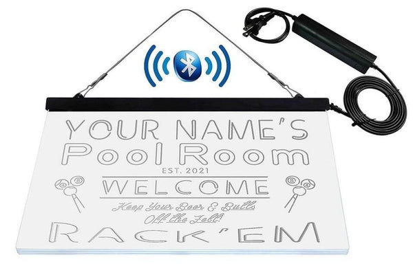 AdvPro - Personalized Pool Room Rack'em Club st9-py1-tm (v1) - Customizer