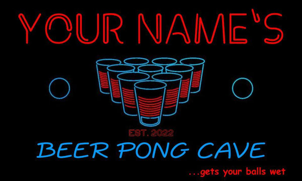 AdvPro - Personalized Beer Pong Cave st6-qr1-tm (v1) - Customizer
