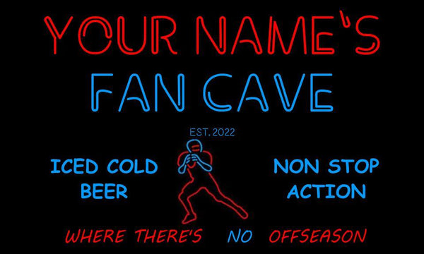 AdvPro - Personalized Football Fan Cave Bar Beer st6-te1-tm (v1) - Customizer