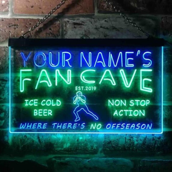 AdvPro - Personalized Football Fan Cave Bar Beer st6-te1-tm (v1) - Customizer