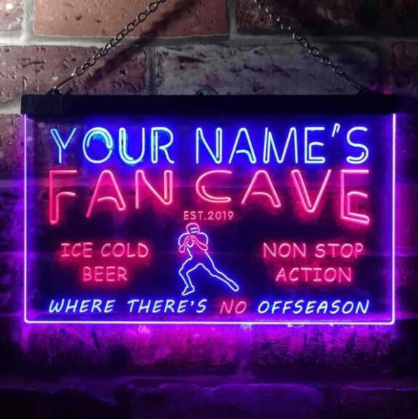 AdvPro - Personalized Football Fan Cave Bar Beer st6-te1-tm (v1) - Customizer