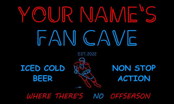 AdvPro - Personalized Hockey Fan Cave Bar Beer st6-tg1-tm (v1) - Customizer
