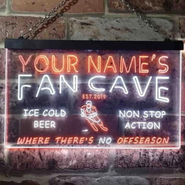 AdvPro - Personalized Hockey Fan Cave Bar Beer st6-tg1-tm (v1) - Customizer