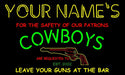 AdvPro - Personalized Cowboys Gun Man Cave st9-qg1-tm (v1) - Customizer