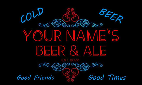 TeeInBlue - Personalized Beer & Ale Vintage Bar Cold Beer st6-qs1-tm (v1) - Customizer