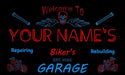 TeeInBlue - Personalized Biker's Garage Motorcycle Repair Bar st6-qu1-tm (v1) - Customizer