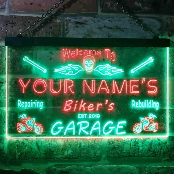 TeeInBlue - Personalized Biker's Garage Motorcycle Repair Bar st6-qu1-tm (v1) - Customizer