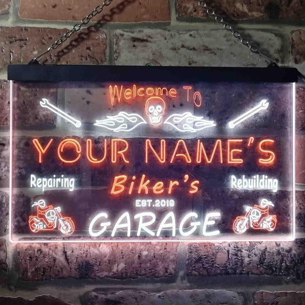 TeeInBlue - Personalized Biker's Garage Motorcycle Repair Bar st6-qu1-tm (v1) - Customizer