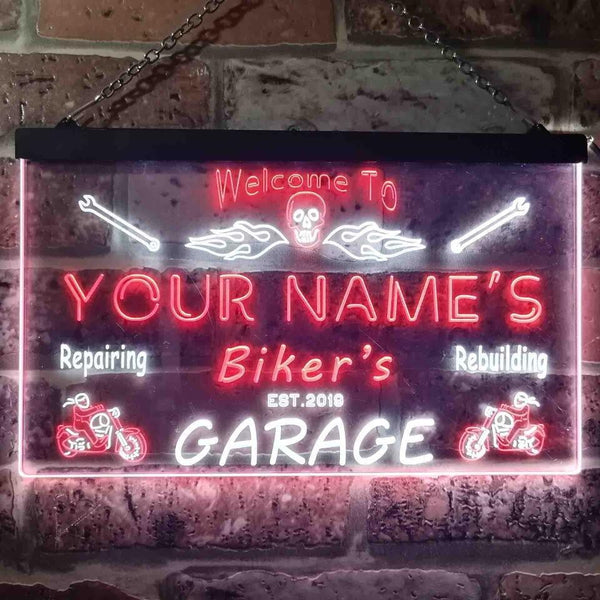 TeeInBlue - Personalized Biker's Garage Motorcycle Repair Bar st6-qu1-tm (v1) - Customizer