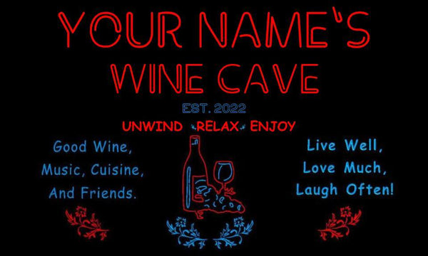 TeeInBlue - Personalized Wine Cave Bar Pub st6-qw1-tm (v1) - Customizer