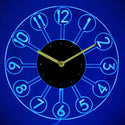 ADVPRO Kids Boy Girl Nursery Room Illuminated Edge Lit Bar Beer Neon Sign Wall Clock with LED Night Light cnc2004 - Blue