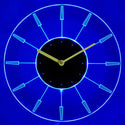 ADVPRO Modern Stylish Plug Inn Illuminated Edge Lit Bar Beer Neon Sign Wall Clock with LED Night Light cnc2013 - Blue