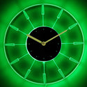 ADVPRO Modern Stylish Plug Inn Illuminated Edge Lit Bar Beer Neon Sign Wall Clock with LED Night Light cnc2013 - Green