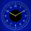 ADVPRO Classy Numerals Illuminated Edge Lit Bar Beer Neon Sign Wall Clock with LED Night Light cnc2019 - Blue